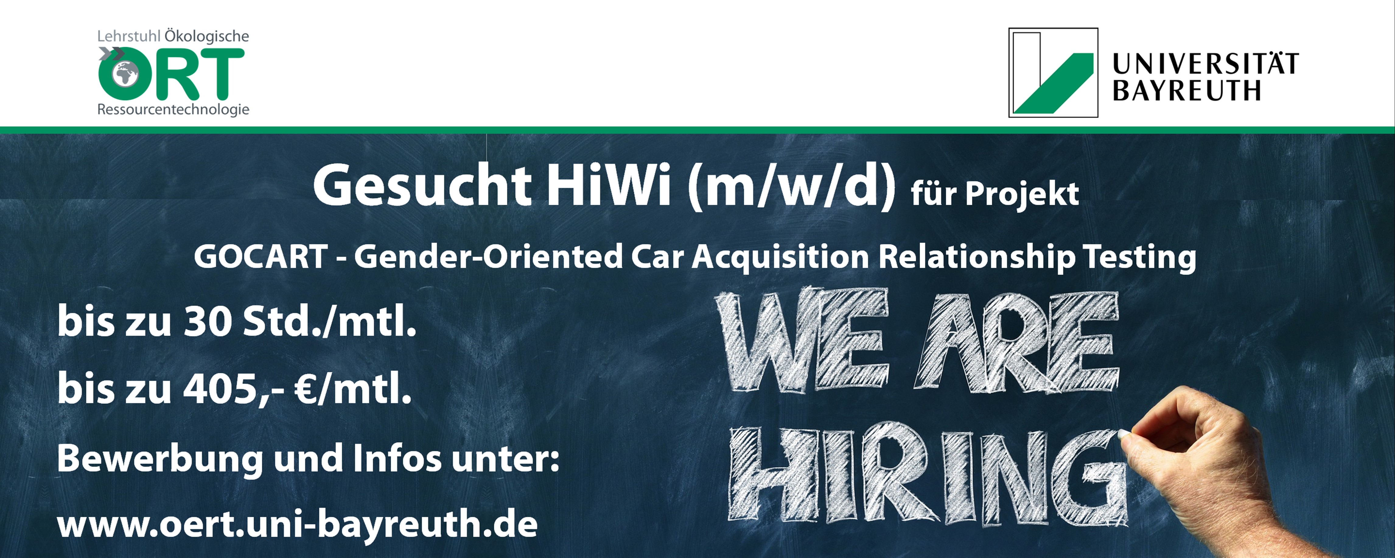 Hiwi Gesucht für Projekt GOCART