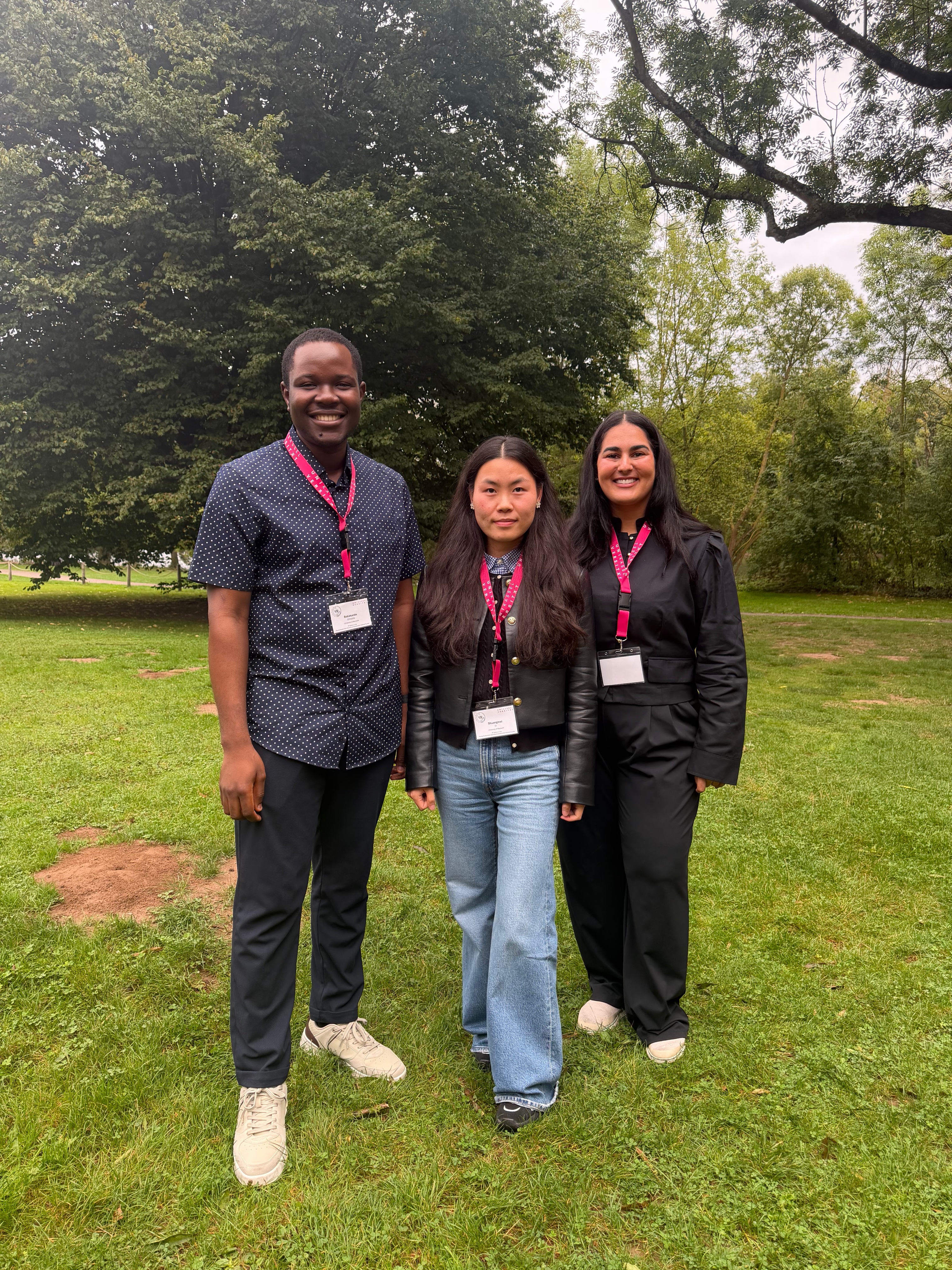 Babatunde Omojola, Shuangmei Li, Jasmine Pattany beim YRS Kassel