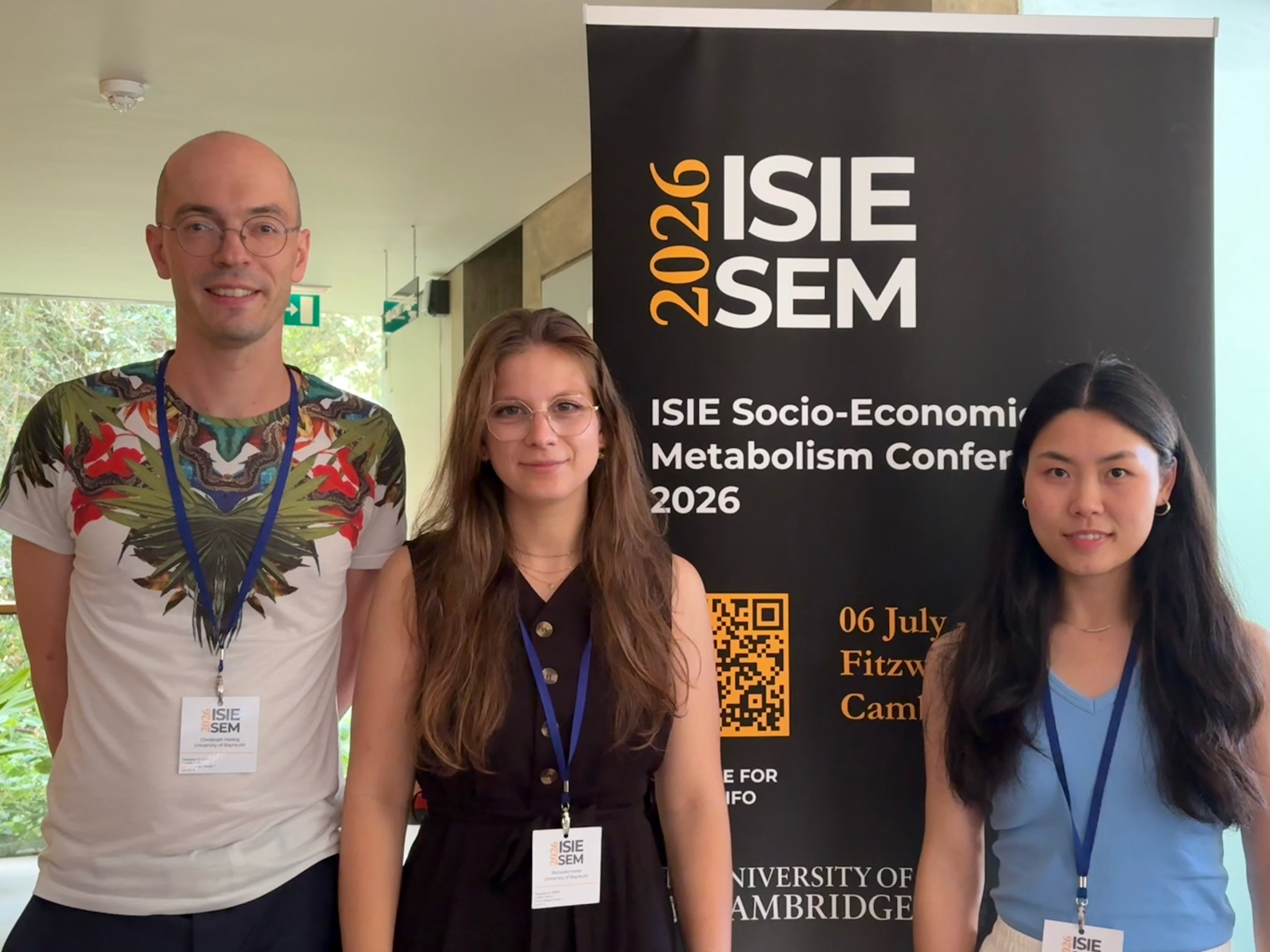 Prof. Dr.-Ing. Helbig, Riccarda Hieke - Phd Candidate und Dr. Shuangmei Li bei der ISIE SEM Cambridge